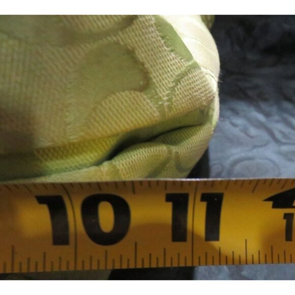 Coach 2010 Lime Green Penelope Signature Canvas Hobo & Matching Leather Wristlet - Picture 13 of 14